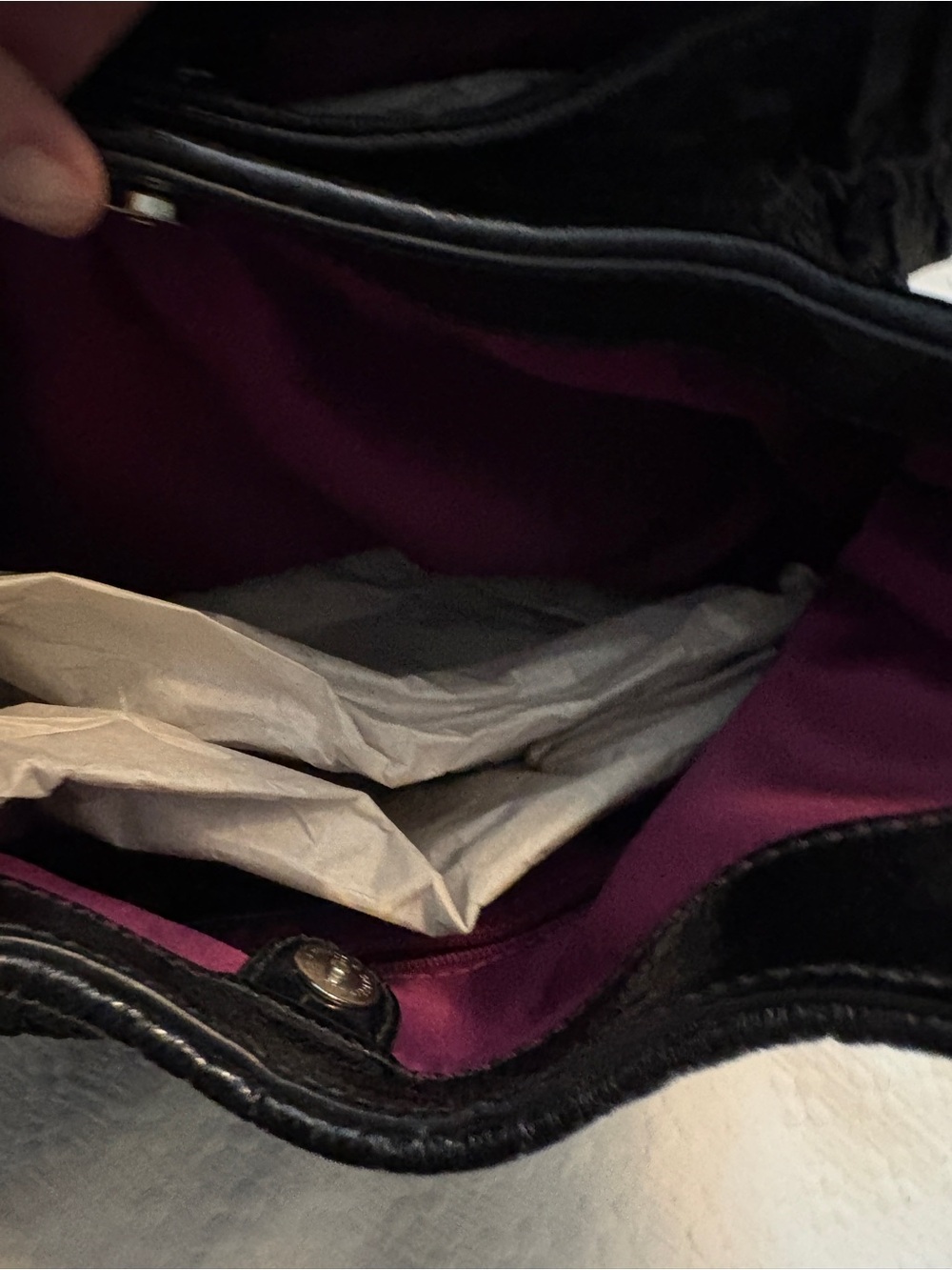 Coach Madison Hobo Black Pleated Shoulder Bag - Picture 5 of 7